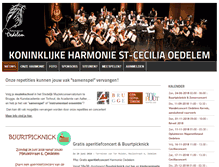 Tablet Screenshot of harmonie-oedelem.be